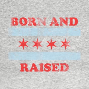 Chicago Born And Raised Vintage Fade T-Shirt